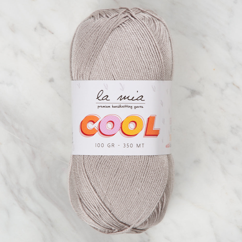 La Mia Cool Hand Knitting Yarn ,Grey L009
