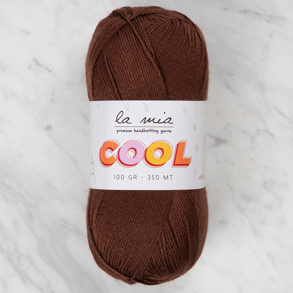 La Mia Cool Hand Knitting Yarn ,Brown L005