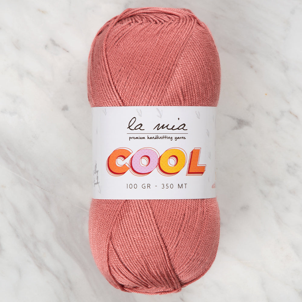 La Mia Cool Hand Knitting Yarn ,Dried rose L018