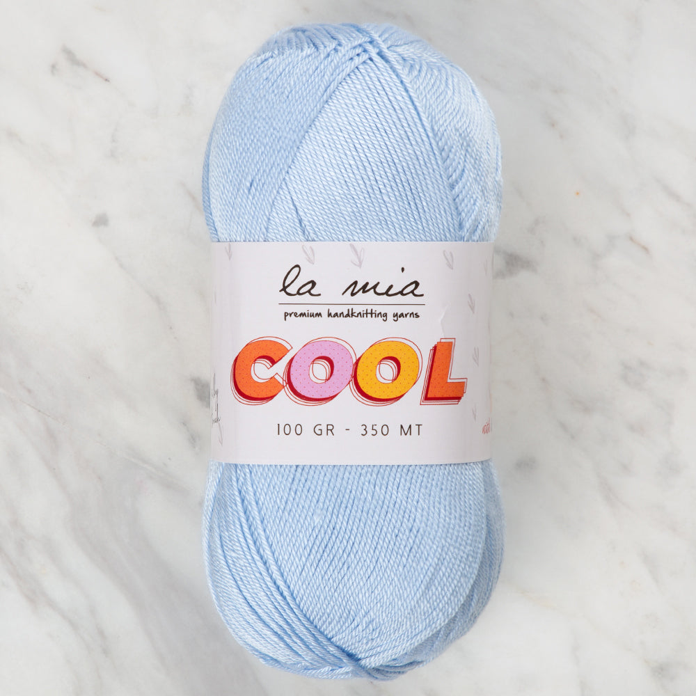 La Mia Cool Hand Knitting Yarn ,Blue L022