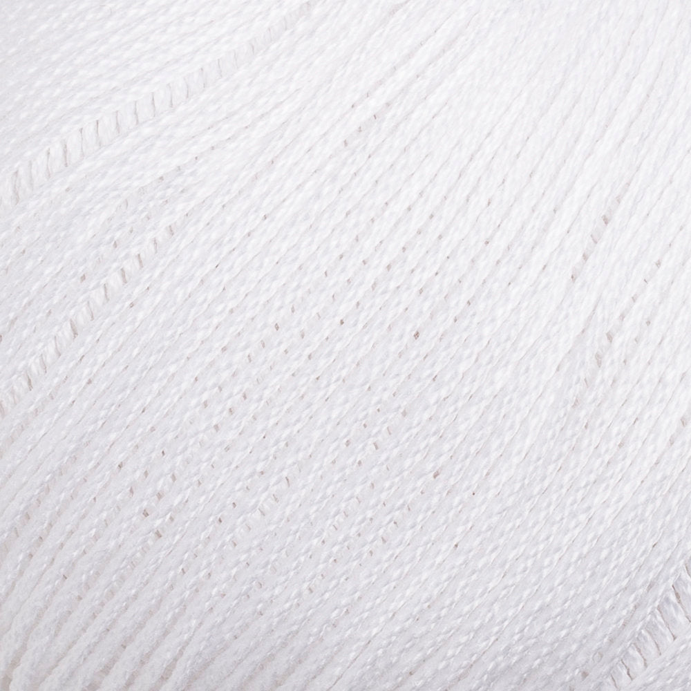 La Mia Lux Mercerized Cotton Yarn, White - 2