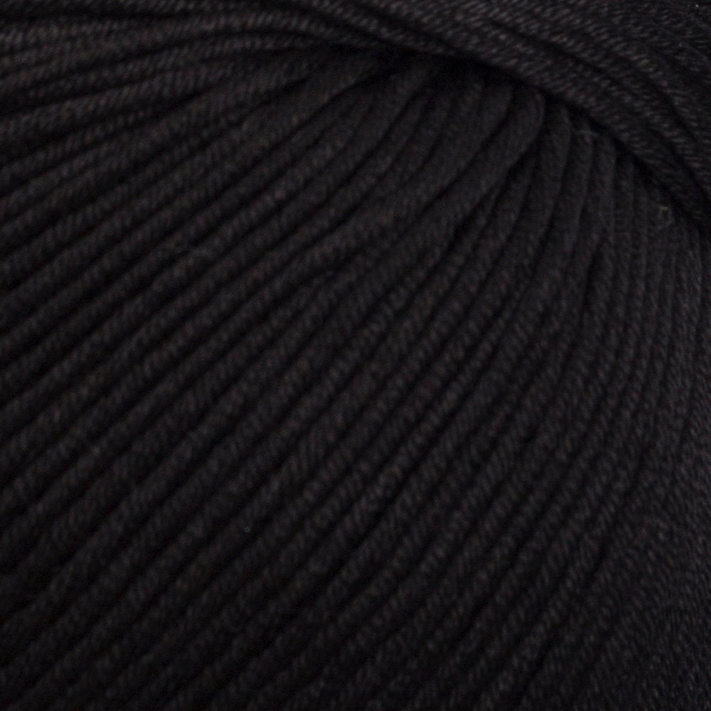 La Mia XL Mercerized Cotton Yarn, Black - 1