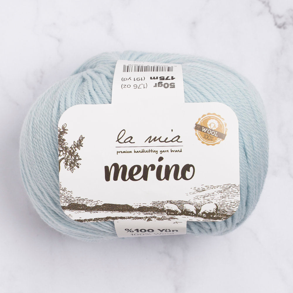 La Mia Merino Yarn, Baby Blue - L069