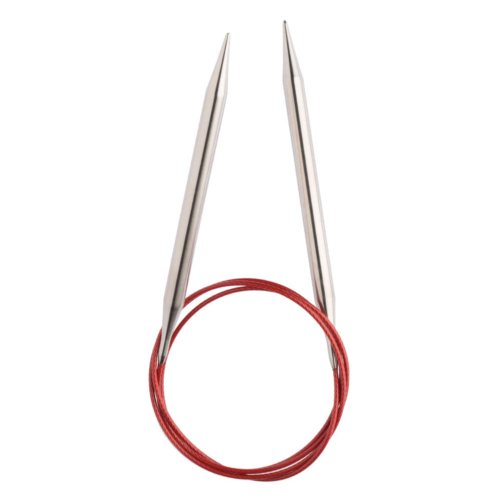 ChiaoGoo Red Lace 7.50 mm 80 cm Stainless Steel Circular Needle - 7032-10.875