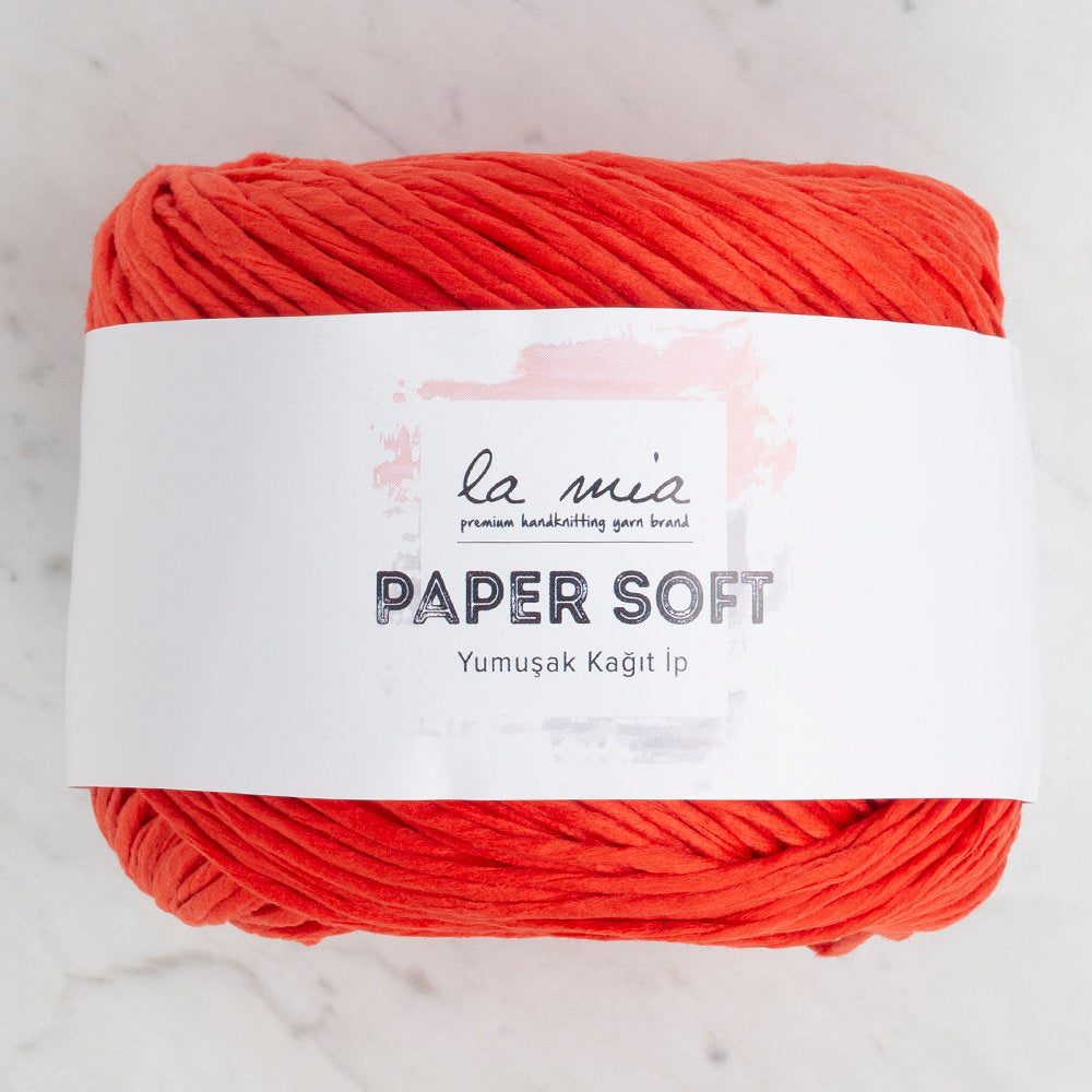 La Mia Paper Soft Yarn, Red - L004
