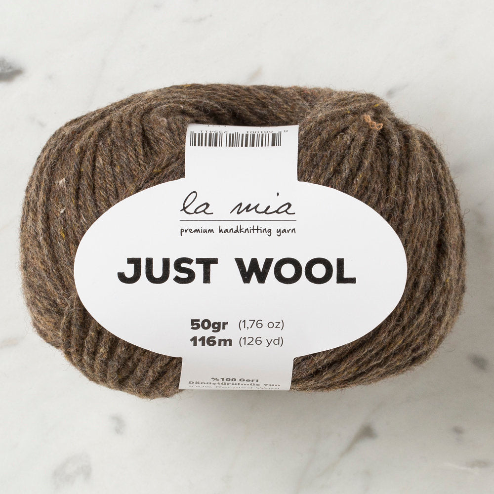 La Mia Just Wool Yarn, Brown - LT013
