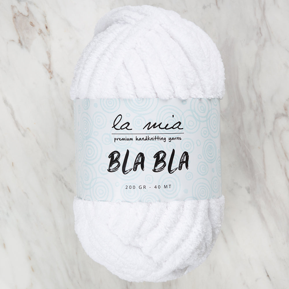 La Mia Bla Bla Hand Knitting Yarn ,White LB001