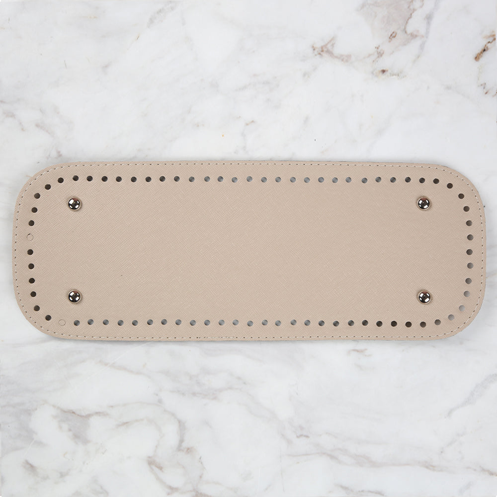 Nas Leather Bag Base 32.5 cm - Beige