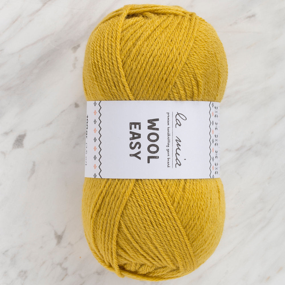 La Mia Wool Easy Yarn, Mustard - L204