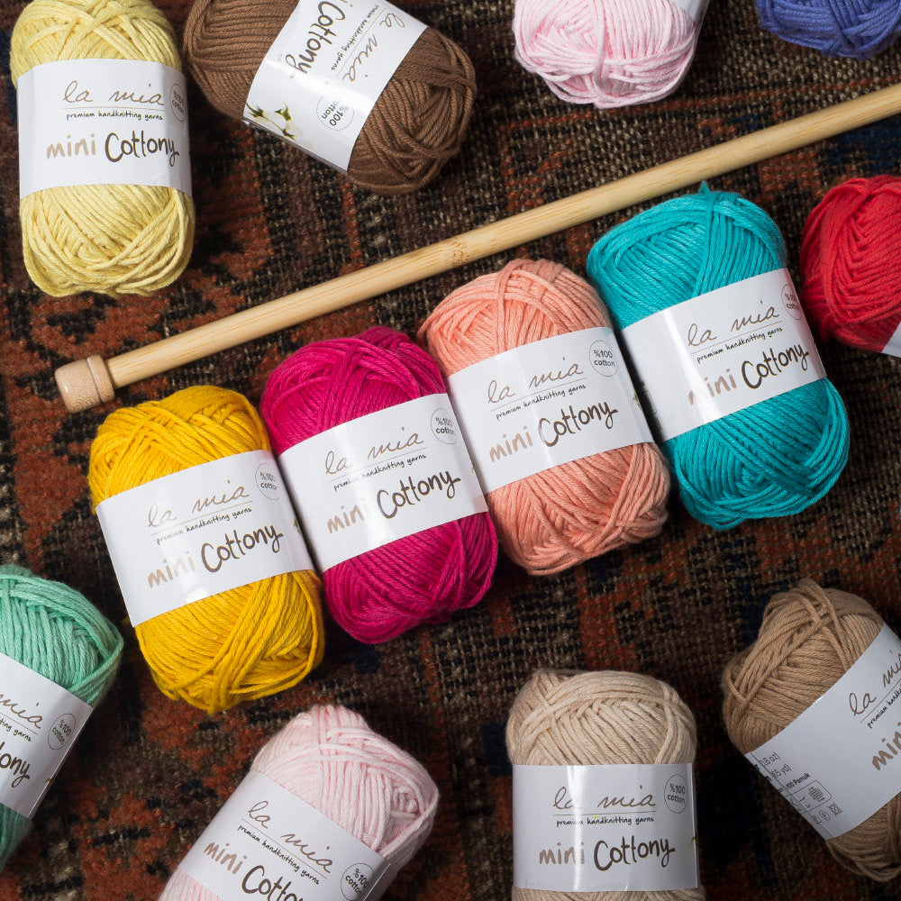 La Mia Mini Cottony 20 Skeins yarn, Assorted colors - V1