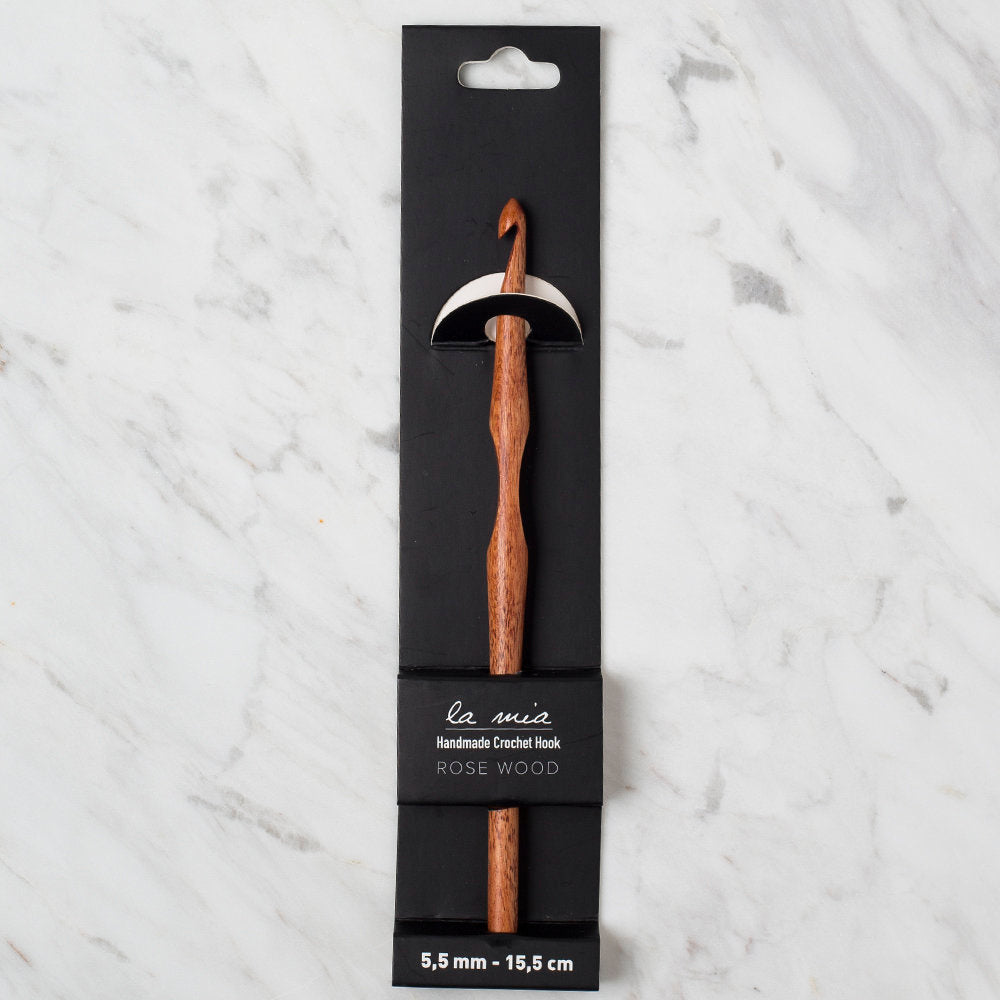 La Mia Rosewood 5.5 mm 15.5 cm Wooden Crochet Hook