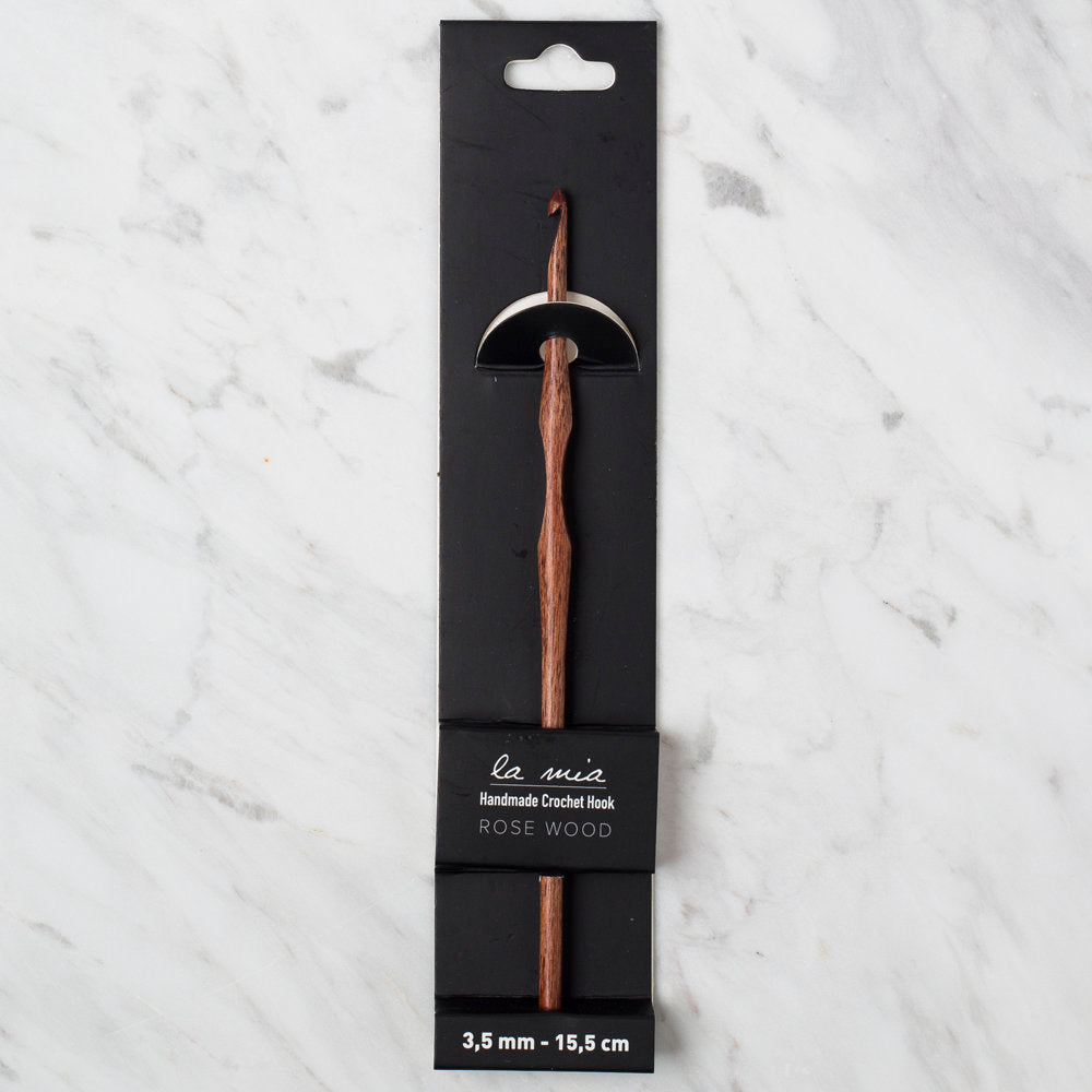 La Mia Rosewood 3.5 mm 36 cm Wooden Crochet Hook