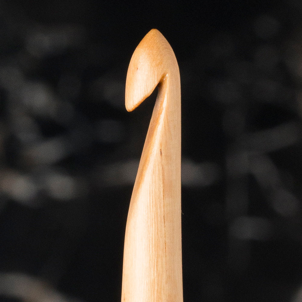La Mia Whitewood 5 mm 15.5 cm Wooden Crochet Hook