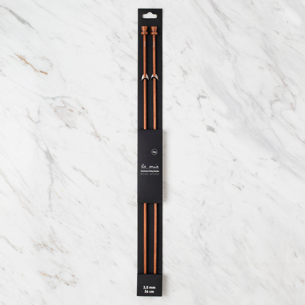 La Mia Rosewood 3.5 mm 36 cm Wooden Knitting Needle