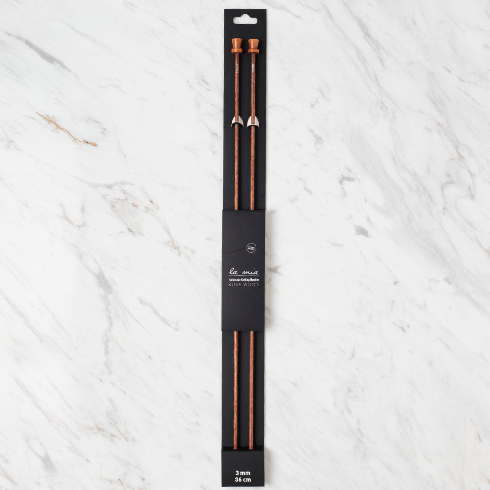 La Mia Rosewood 3 mm 36 cm Wooden Knitting Needle