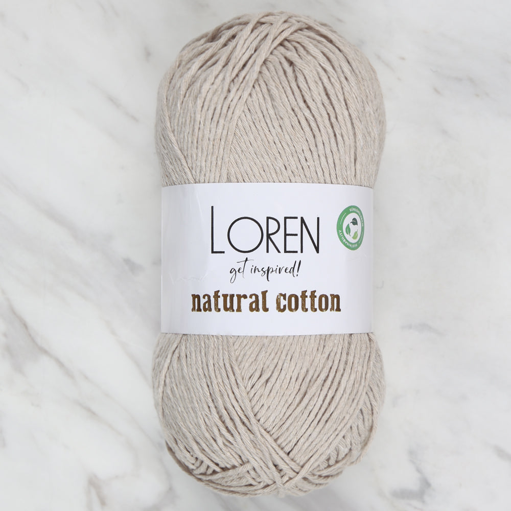 Loren Natural Cotton Yarn, Green - R089