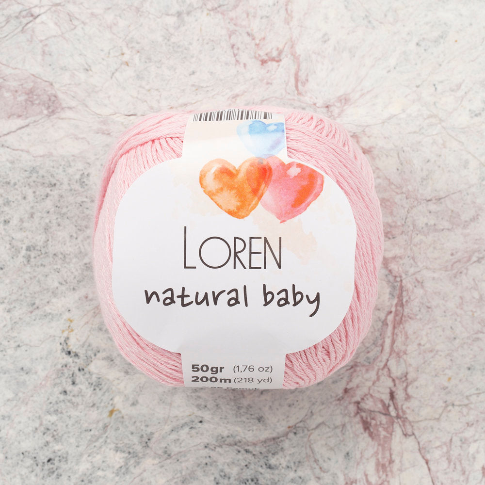 Loren Natural Baby Yarn, Light Pink - R094