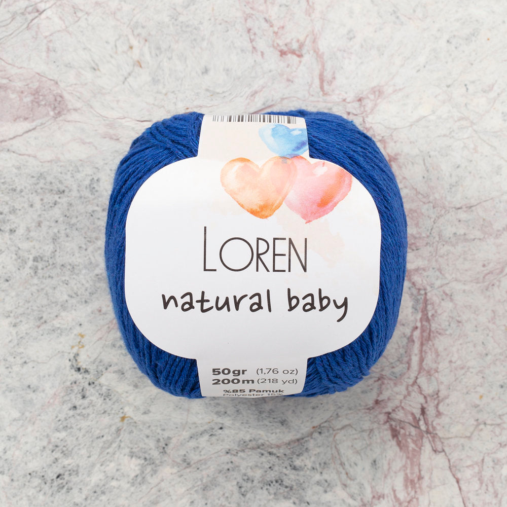 Loren Natural Baby Yarn, Blue - R025