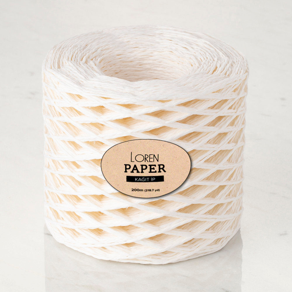 Loren Paper Yarn, Ecru - RH17