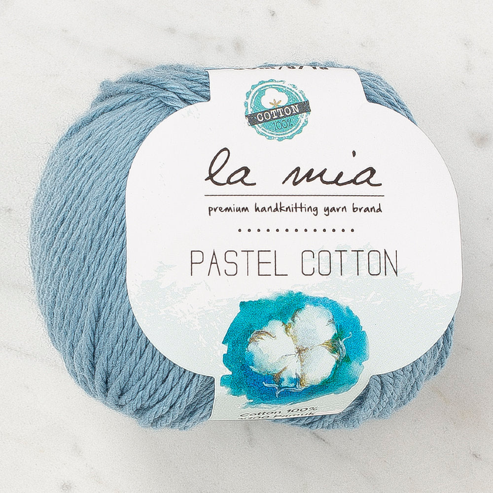 La Mia Pastel 100% Cotton Yarn, Indigo - L187