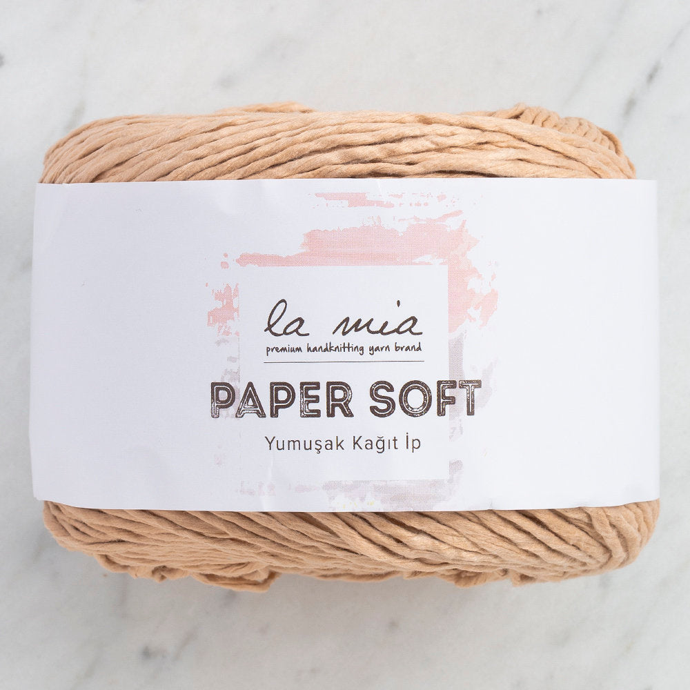 La Mia Paper Soft Yarn, Beige - L100