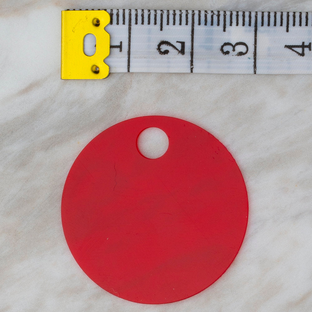 Loren 30 mm Large Sequin, Red - R-165