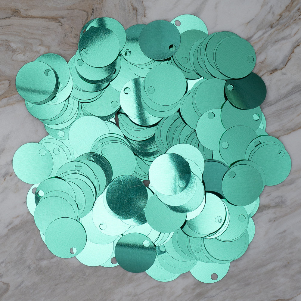 Loren 30 mm Large Sequin, Green - R-268