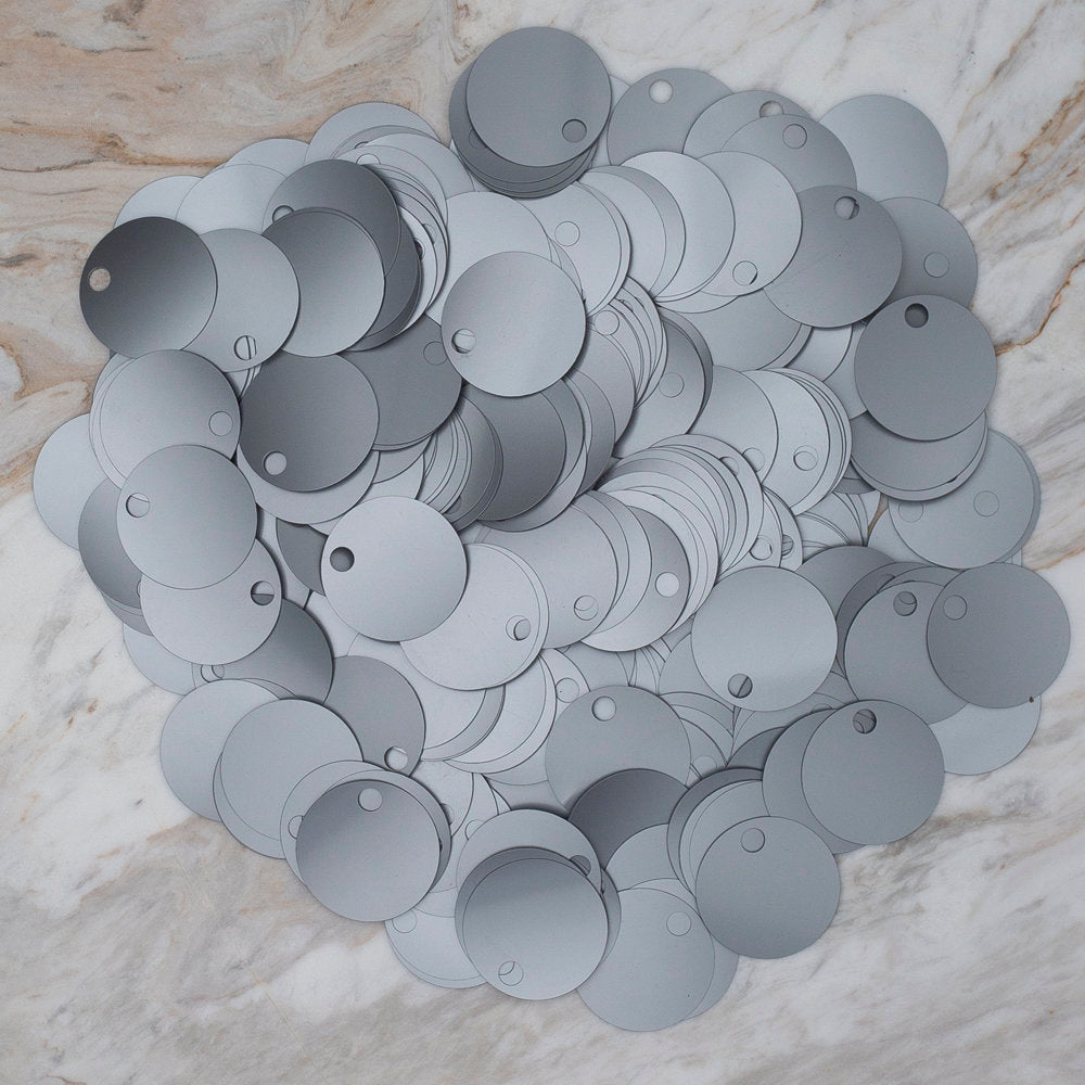 Loren 30 mm Large Sequin, Grey - R-259