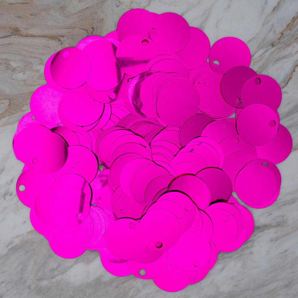 Loren 30 mm Large Sequin, Fuchsia - R-115