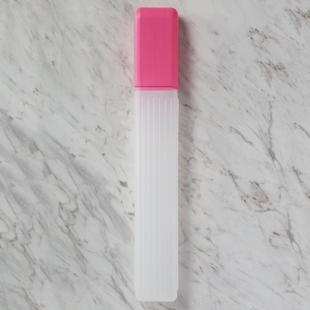 Loren 40 cm Knitting Needle Storage Case, Pink Cap