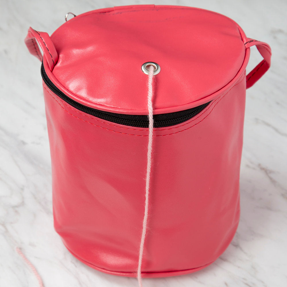 Loren Knitting Project Bag, Vermilion