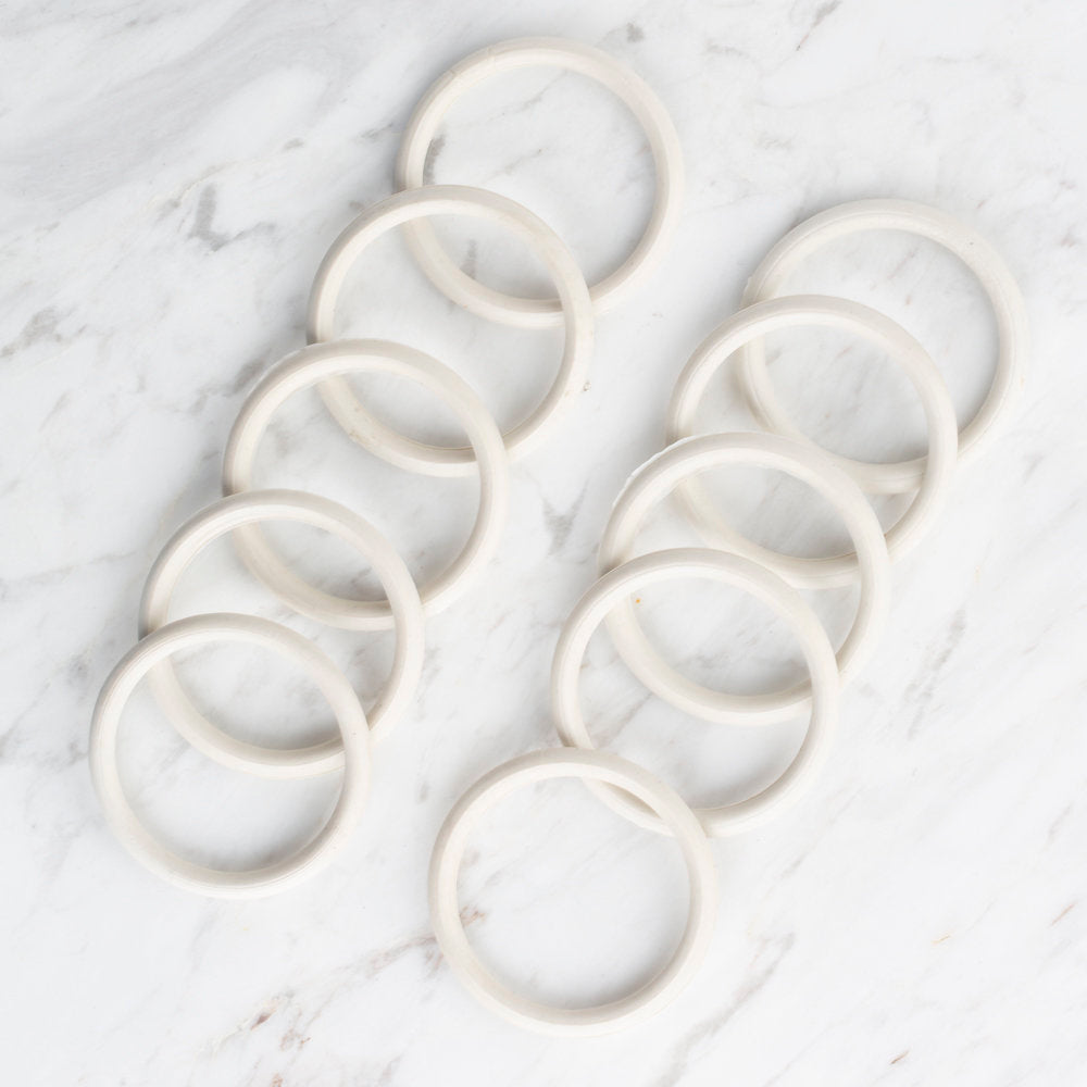 Loren 10 Pieces 5.5 cm Plastic Washcloths Ring, Large