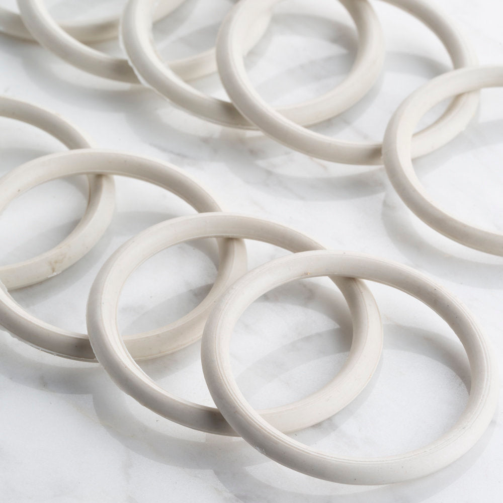 Loren 10 Pieces 5.5 cm Plastic Washcloths Ring, Large