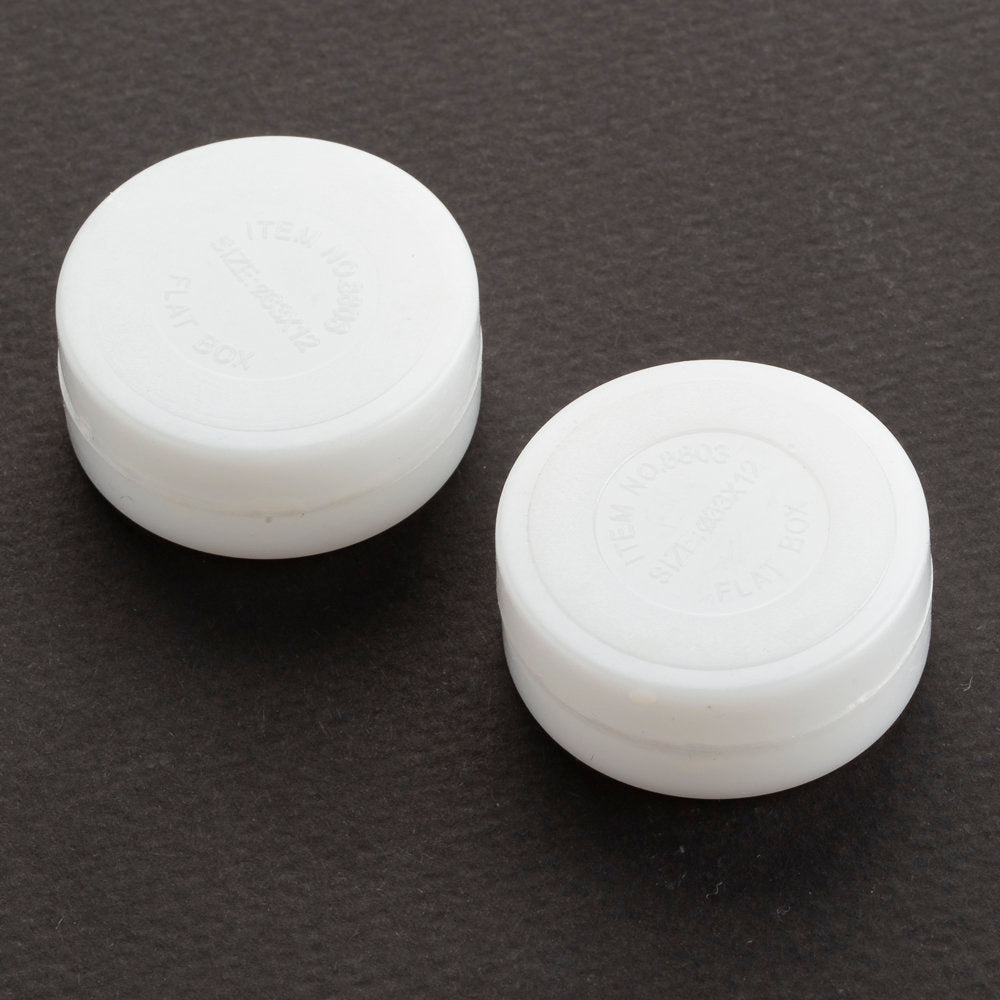 Loren 2 Pcs 3 cm Plastic Rattle Bell for Doll Making, White