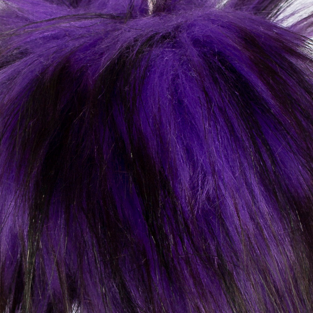 Loren Faux Fur Pom Pom, Purple