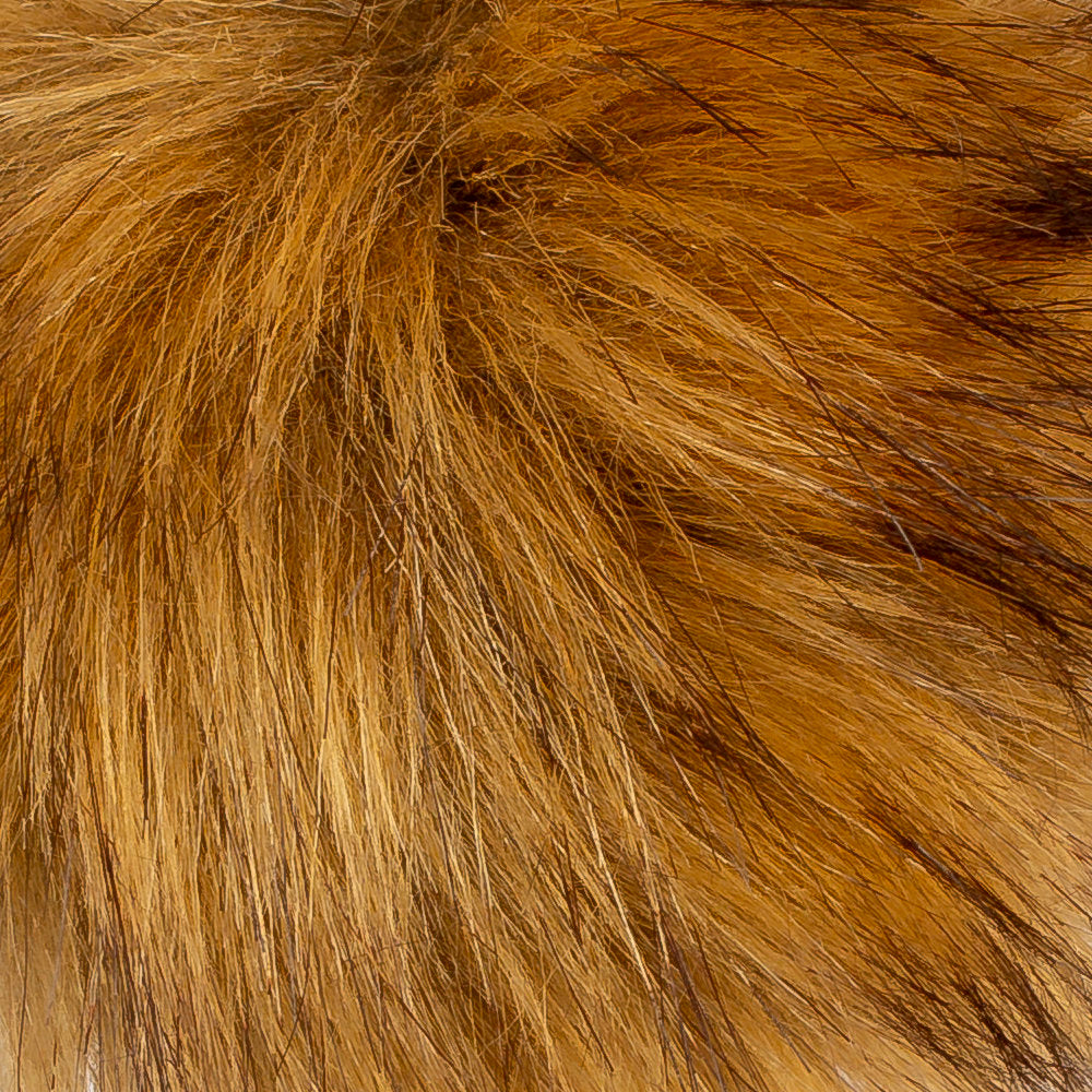 Loren Faux Fur Pom Pom, Light Brown