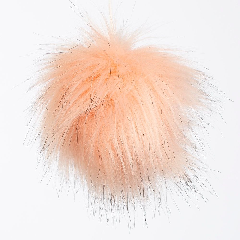 Loren Faux Fur Pom Pom, Light Pink