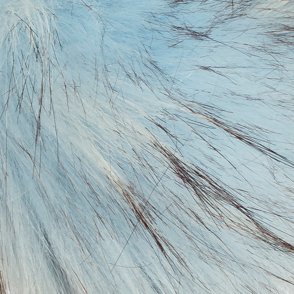 Loren Faux Fur Pom Pom, Light Blue