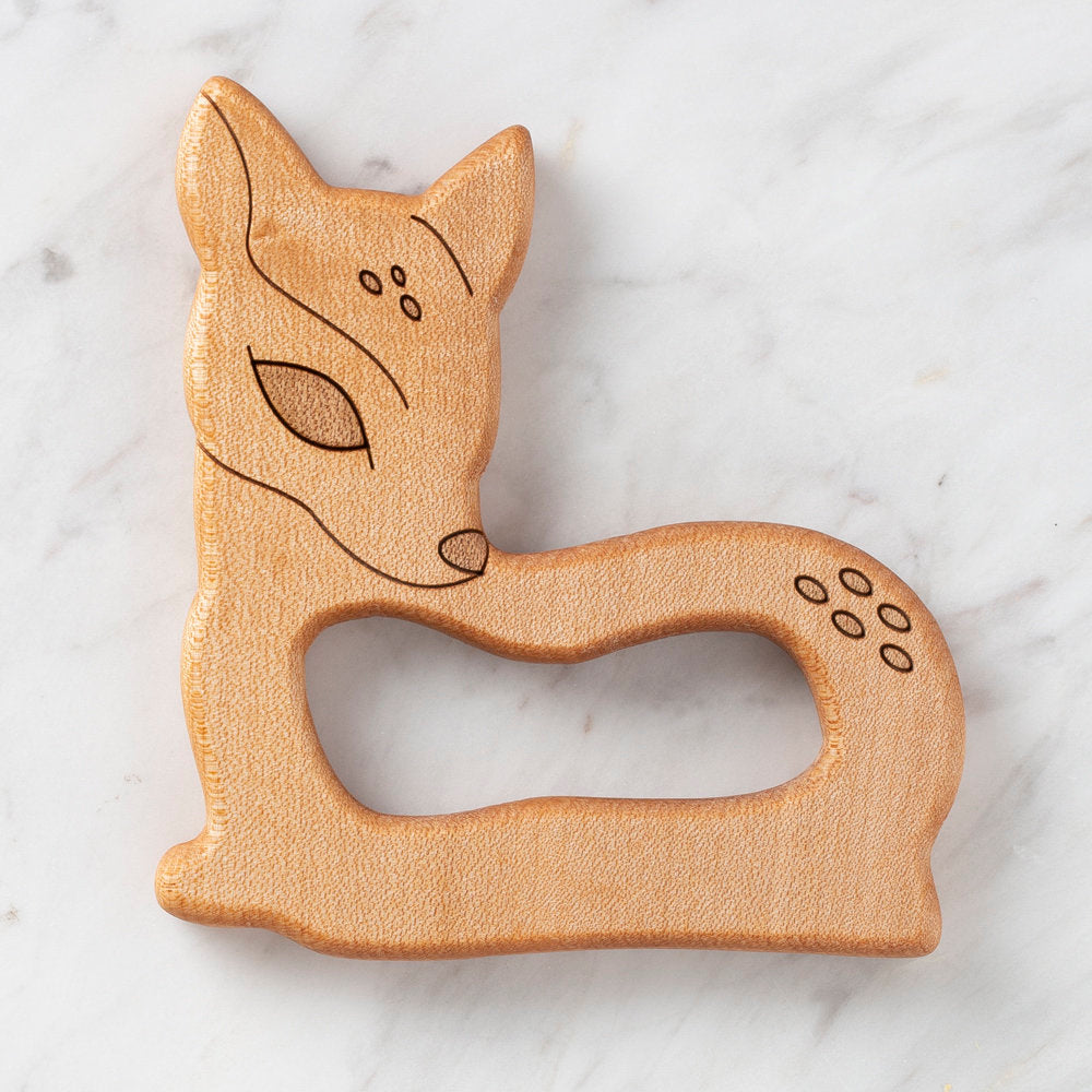 Hobi Baby Gazelle Shaped Organic Wooden Teething Ring - DK006
