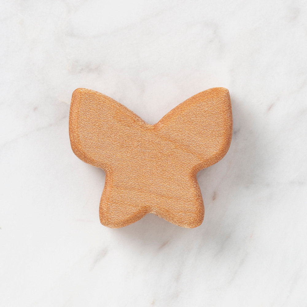 Hobi Baby Butterfly Shaped Organic Wooden Bead - FB002