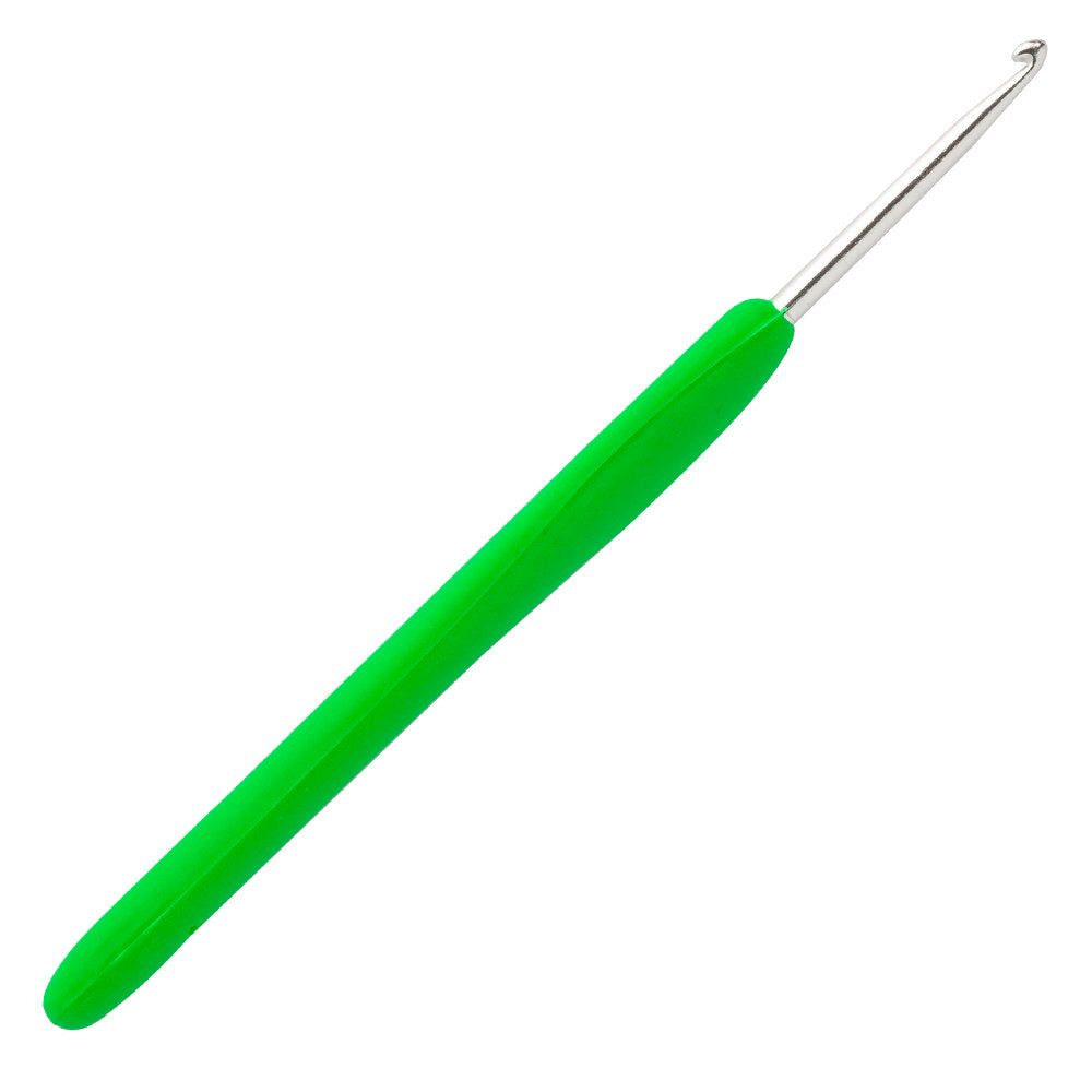 Loren 2.5 mm Soft Handled Crochet Hook, Green