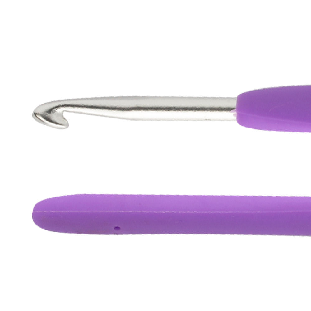 Loren 5 mm Soft Handled Crochet Hook, Purple