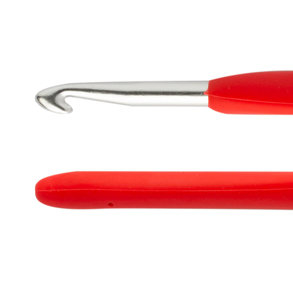Loren 6 mm Soft Handled Crochet Hook, Red