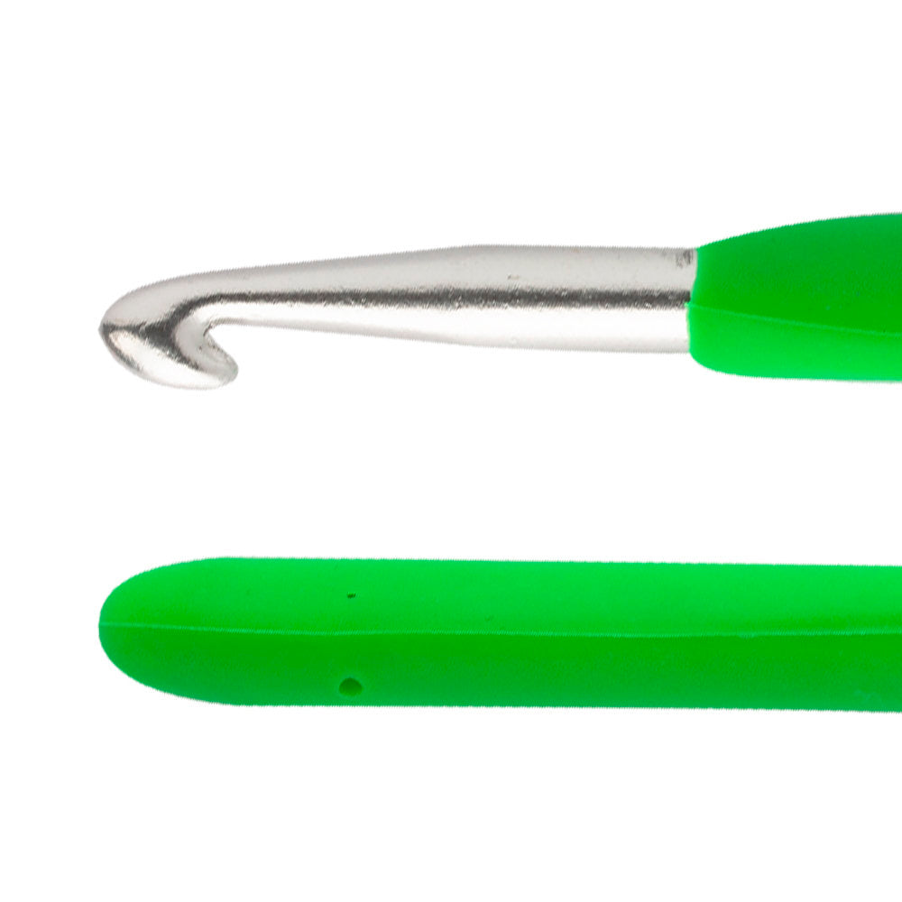 Loren 7 mm Soft Handled Crochet Hook, Green