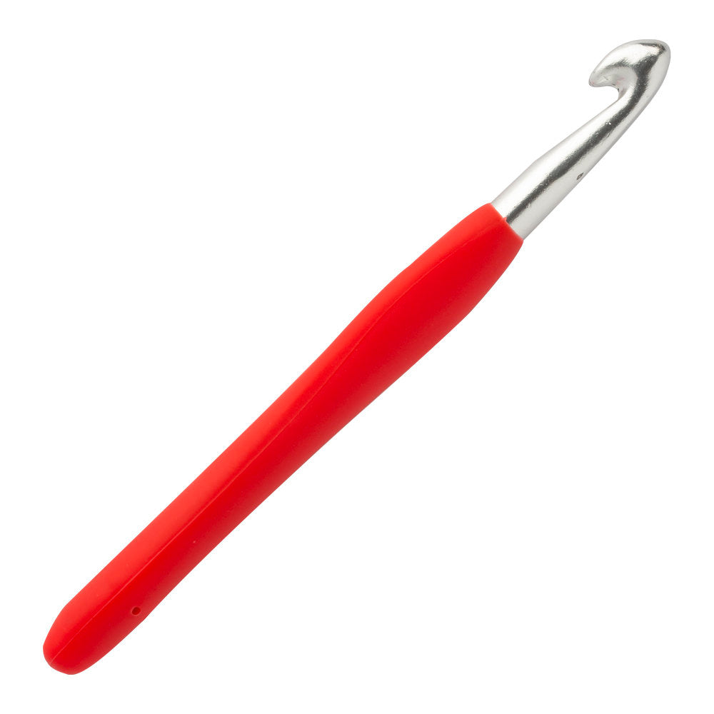Loren 10 mm Soft Handled Crochet Hook, Red