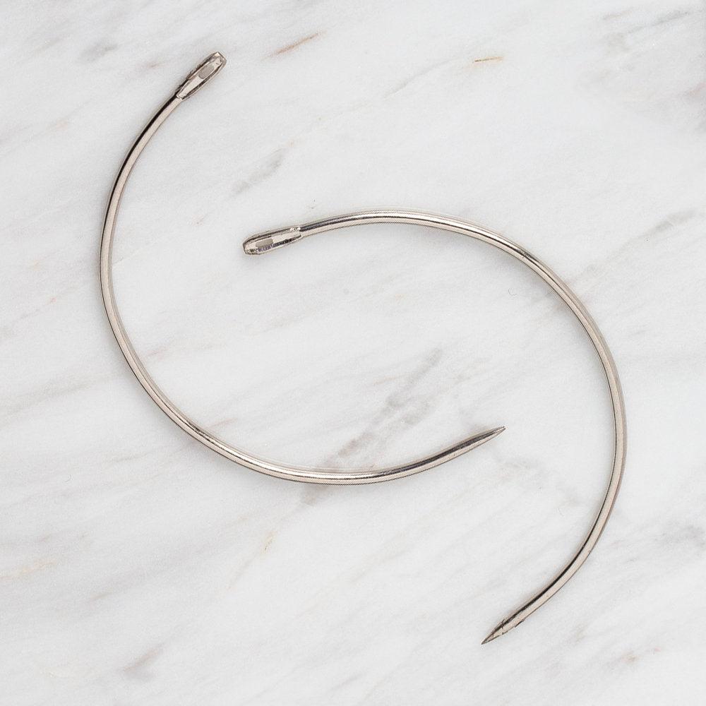 Loren 2 PCS 6.5 cm C Curved Needles, Large