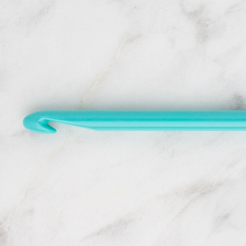 Kartopu 4 mm Colored Plastic Crochet Hook, Light Blue