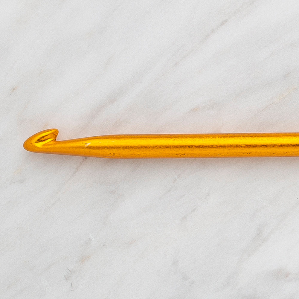 Kartopu 6 mm 35 cm Metal Single Ended Tunisian/afghan Crochet Hook, Yellow