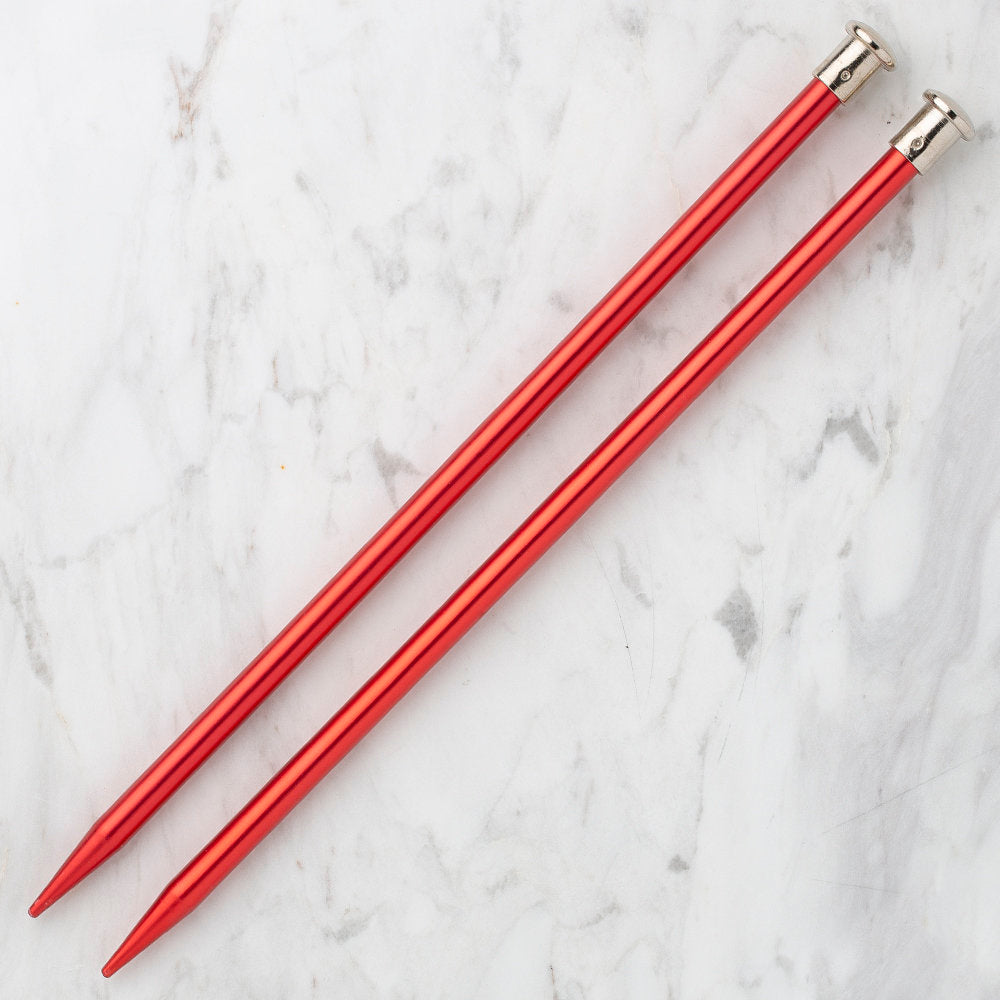 Kartopu 8 mm 25 cm Knitting Needles for Kid, Red