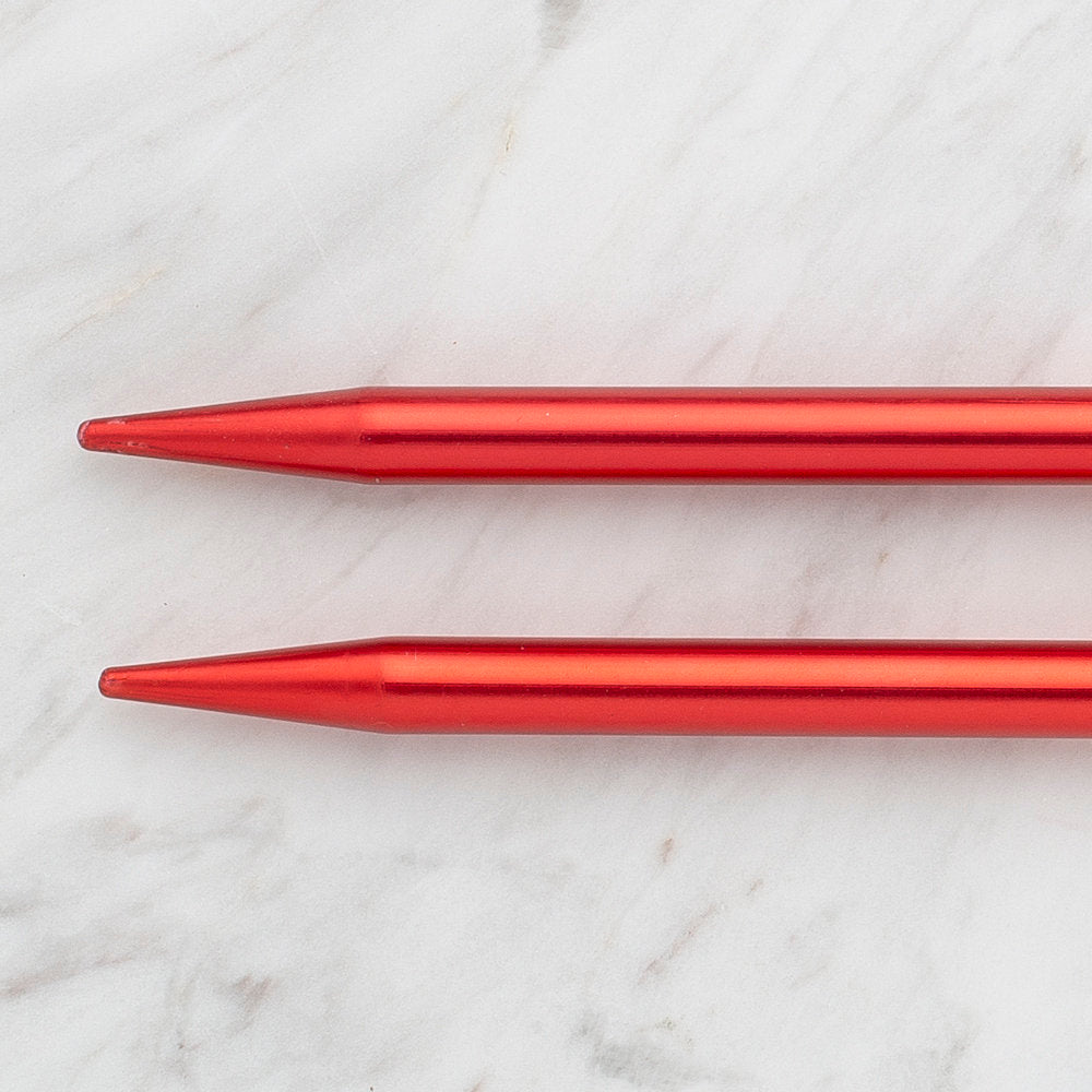 Kartopu 8 mm 25 cm Knitting Needles for Kid, Red